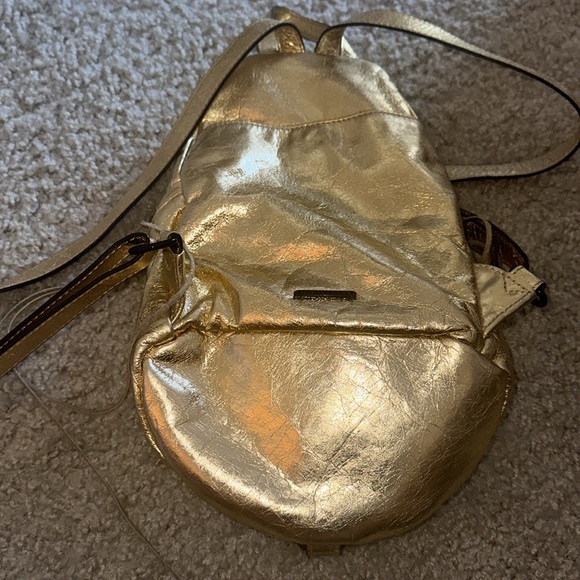 OPEN TO OFFERS Rebecca Minkoff Gold Julian Backpack - Picture 8 of 11